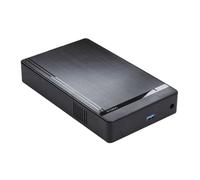 Paaruter Carcasa para Disco Duro Externo de 3,5 Pulgadas con Adaptador A USB 3.0 para SSD de 2,5/3,5 Pulgadas, para PC, Portátil y Enchufe Europeo.