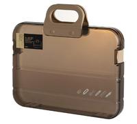 Paaruter Carpeta de Plástico con Asa y, Portátil, Resistente Al Agua, Estuche para Lápices, Bolsa Multiusos para Documentos.