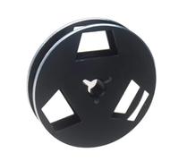 Paaruter Carrete de Recogida de 2,5 Pulgadas, Carrete de Recogida de Audio de Metal de Carrete Abierto, 3 Orificios Resistentes Al Viento, Carrete de Cinta Vacío de 2,5 Pulgadas, B