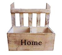 Paaruter Cesta de Flores de Madera para Colgar en la Pared, Bonitos Jarrones, Macetas, SimulacióN, DecoracióN del JardíN del Hogar, Accesorios de FotografíA,