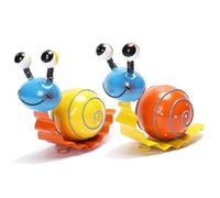 Paaruter DecoracióN de JardíN de Metal, Caracol, Arte de Patio, CéSped Al Aire Libre, Adorno de Patio, Decoraciones de Cerca para Exterior