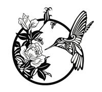 Paaruter DecoracióN de Pared de Metal con Mariposa Lunar, Arte de Pared de Flores Bohemias para Sala de Estar Interior, Dormitorio y DecoracióN de Valla de JardíN Al Aire Libre