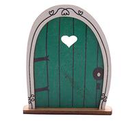 Paaruter Duendecito Hada Duende Door Puerta de Hadas Puerta de Madera para Hadas Decoraciones para áRboles Puerta de Elfo Puerta de Ventana Arte para el Hogar-Verde