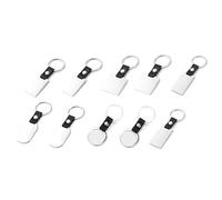 Paaruter en de SublimacióN de 10 Piezas de Transferencia de de Metal Llaveros de Tablero en para SublimacióN de Bricolaje, 5 Formas