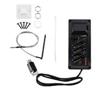 Paaruter EQ-7545PRO Ecualizador para Guitarra Acústica, Preamplificador con Piezoeléctrica de 4 Bandas