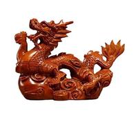 Paaruter Estatua de DragóN 2024 Estatuilla de DragóN de Madera del ZodíAco Mini Estatua de DragóN de Madera Estatuilla ZodíAco-B