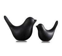 Paaruter Estatuas de Animales Pequeños para Decoración del Hogar, Adornos Decorativos Modernos Negros para Sala de Estar, Dormitorio, Escritorio de Oficina y Armarios.