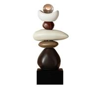 Paaruter Estatuilla de Piedra para Mueble de TV, Decoración de Mueble de Vino, Decoración del Hogar del Escritorio de la Sala de Estar, Sin Estante para Vino Tinto