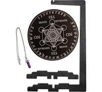 Paaruter Expositor de Péndulo, Soporte para Péndulo con Piedras Ornamentales, Expositor de Cristales para Joyería, para Lectura B