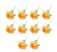 Paaruter Flores Artificiales de Rosas Tejidas A Mano, Decoración de Ramo de Ganchillo Tejido, Decoración de Mesa, Regalo Navideño D