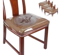 Paaruter Fundas de Plástico para Sillas, Fundas de Plástico para Sillas de Comedor, Protector de Silla de Vinilo, Impermeable para Cojines, Diseño de Gatos (Paquete de 4)
