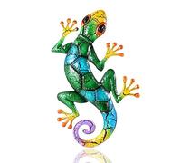 Paaruter Gecko de Metal DecoracióN de JardíN Patio Estatuas de Hierro Al Aire Libre DecoracióN de Pared de JardíN de Casa Accesorios en Miniatura Esculturas Adornos -1