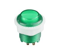 Paaruter Interruptor de Botón Pulsador para Máquina de Juegos ABS de Calidad con Luz Iluminada Botón de Consola de Juegos de 24 mm con 4 Terminales B