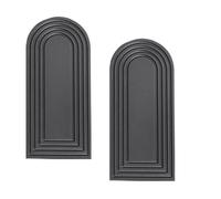 Paaruter Juego de 2 Jarrones de Madera para Pared, Estilo Moderno de Granja y Bohemio, Decoración de Pared para Entrada, Pasillo, Baño, Sala de Estar y Habitación