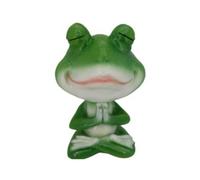 Paaruter Maceta para Interior y Exterior, Maceta para Yoga, Maceta con Forma de Rana para Plantas de Interior y Exterior, de Resina para el Hogar A