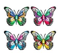 Paaruter Mariposas de Hierro para Decorar la Pared, Esculturas de Mariposas de Metal para Jardín, Decoración de Patio, Estatuas Colgantes de Mariposas.