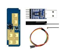 Paaruter Módulo Sensor de Radar de Velocidad y Ángulo de Distancia de Prueba de Trayectoria de Seguimiento Humano con Movimiento para Casa Inteligente LD2450 DC5V 24G