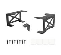 Paaruter Organizador de Consola de Juegos con Estante Seguro Ajustable, Soporte de Almacenamiento para PC de Escritorio Debajo del Escritorio para Sistemas de Juegos