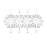 Paaruter Paquete de 4 8 Pulgadas SublimacióN Viento Spinner en SublimacióN Espacios en Estrellas Forma Ornamento para DecoracióN de JardíN de Patio
