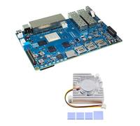 Paaruter Placa de Desarrollo de Enrutador -R4 con 4 GB de RAM MT7988A, Placa de Enrutador de Código Abierto de Alto Rendimiento con Disipador de
