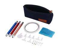 Paaruter Pluma de Pintura de Diamante LED 41 Piezas Accesorios de Pintura de Diamante Herramientas de Arte de Diamante Kit de Herramientas de Pintura de Diamante con Bolsa de BolíGrafo