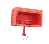 Paaruter Portallaves para Garaje de Coche con Puerta Que Se Abre, Divertido Organizador de Llaves Impreso en 3D, Montaje en Pared, Fácil Instalación, Color Rojo