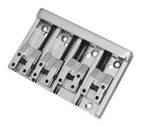 Paaruter Puente Fijo para Bajo de 4 Cuerdas, Puente para Bajo Eléctrico Vintage, Accesorios para Bajo, Puente de Sillín Rígido con Juego de Herramientas.