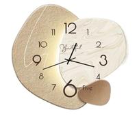 Paaruter Reloj de Pared, Silencioso y Moderno de Metal, Ideal para Decorar Salas de Estar, Cocinas, Dormitorios y Oficinas.