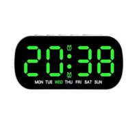 Paaruter Reloj Electrónico con Brillo Ajustable, Despertador Multifuncional Simple, Reloj Digital LED con Visualización de Fecha y Temperatura.