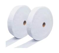 Paaruter Rollo de Guata de Mezcla de Algodón Rollo de Guata de Algodón para Colchas Guata de Algodón Perforada con Aguja para Alfombras, Carteras (2 Rollos)