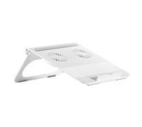 Paaruter Soporte de Refrigeración para Portátil Almohadilla Refrigeración para Portátil con Ventilador Dual Enfriador Portátil para Computadora Portátil Soporte Tableta Plegable Silencioso