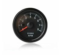 Paaruter Tacómetro Eléctrico de 52 mm, 0-8000 RPM, Tacómetro de 2 Pulgadas para Motores de 2, 3, 4, 5, 6 y 8 Cilindros, Coches, Barcos y
