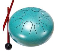 Paaruter Tambor 6 Pulgadas y 8 Tonos,Tambor de Lengüeta Acero,Tambor de Lluvia para Jardín,Tambor de Lengüeta de Acero,Tambor de Lluvia para Exteriores, Adecuado para Principiantes,A