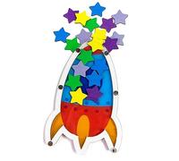 Paaruter Tarros de Recompensa en el Aula para NiñOs PequeñOs de Recompensa Star Jar de Recompensa en Tarro en el Aula Recompensa por Comportamiento Positivo A