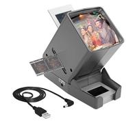Paaruter Visor de Diapositivas y Películas de 35 mm: Visor de Diapositivas con Aumento de 3X y Visualización con Luz LED para Diapositivas de 35 mm y Negativos de Película.