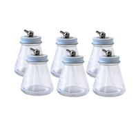 Paasche Airbrush Botella de pintura para aerσgrafo de vidrio de 3 oz 6 transparente