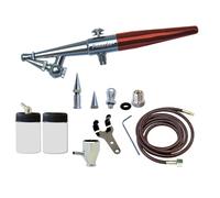 Paasche HS-3MH - Juego de aerógrafo de acción única con mango de metal. Incluye cabezales de 0.45, 0.65 y 1.05 mm. (aerógrafo fabricado en los Estados Unidos)