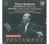 Paavo Berglund - Strawinsky/Schostakowitsch: Konzert für Klavier und Blasinstrumente / Sinfonie Nr. 8 c-Moll