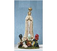 Paben Articoli Religiosi Estatua de la Virgen de Fátima con ceras Dimensiones 39 x 24 cm