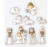 PABEN Belén de nevera Natividad Juego de 9 figuras magnéticas Altura máxima 6,8 cm.