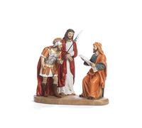 PABEN Estatua Belén de Pascua Grupo Proceso a Jesús 14,6 cm de resina