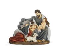 PABEN Estatua para Belén de la Virgen tumbada de resina, artículos religiosos (8,8 cm), longitud 11,6 cm