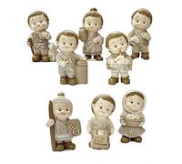 PABEN, Figuras de Belén para niños, 8 piezas, de resina 6 cm