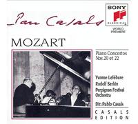 Pablo Casals Mozart: Piano Concerto No. 20, K. 466 & Pian (CD) (Importación USA)