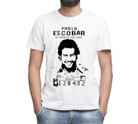 Pablo Escobar El Patron Narcos Prison Edition Camiseta Clásica de Hombre con Cuello Redondo y Manga Corta 3X-Large
