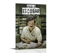 Pablo Escobar - Pósteres impermeables para pared, impresión en casa, a prueba de humedad, fácil de instalar y resistente a la decoloración, estilo marco, 40 x 60 cm