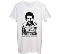 Pablo Escobar There Can Only Be One King - Camiseta para hombre, color blanco, Blanco, XL