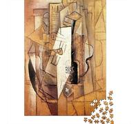Pablo Picasso Puzzles De Madera 1000 Piezas, Arte Rompecabezas Imposible, Puzzle Cuadros Famosos del Mundo, Rompecabezas Pinturaarte De Madera, Juego De Habilidad para Toda La Familia