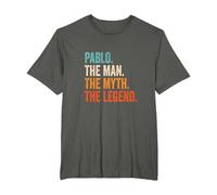 Pablo The Man The Myth The Legend Nombre Pablo Camiseta, Hombre Tallas Grandes, Asfalto, 6X Alto