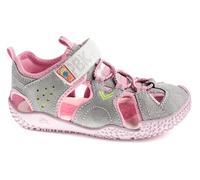 Pablosky Sandalia Zarpa 985855 respetuosa para niña Gris y Rosa ancha Talla 24